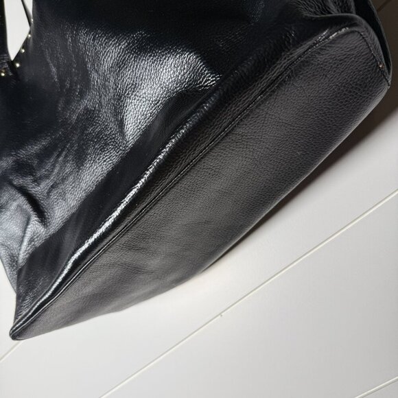 Laggo | Remy Studded Leather Black Tote Bag - Picture 8 of 13